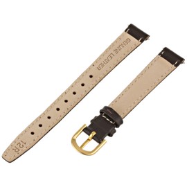 Voguestrap TX48312BN Allstrap 12mm Brown Regular-Length Padded Genuine Calf Watchband