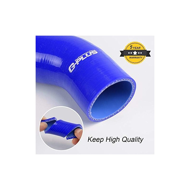 G-PLUS Silicone Radiator Coolant Hose Pipe Kit Clamps Compatible with