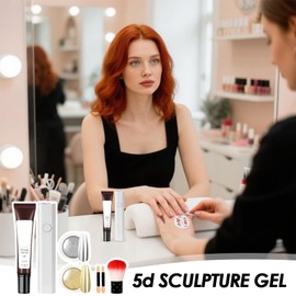 5D Gel for Nails,Nail Carved Glue | Fashionabele Non-Sticky 5D Sculpting Gel for Gathering Formal Holiday Home Daily Wedding Salon