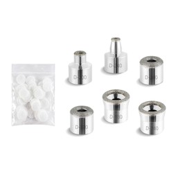 Diamond Dermabration Head Microdermabrasion Accessories 6 Tips Facial Replacement Professional Tools 6 Head-silver / 다이아몬드 더마브레이션 헤드 마이크로더마브레이션 액세서리 6가지 팁 안면 교체 전문 도구 6 Head-silver