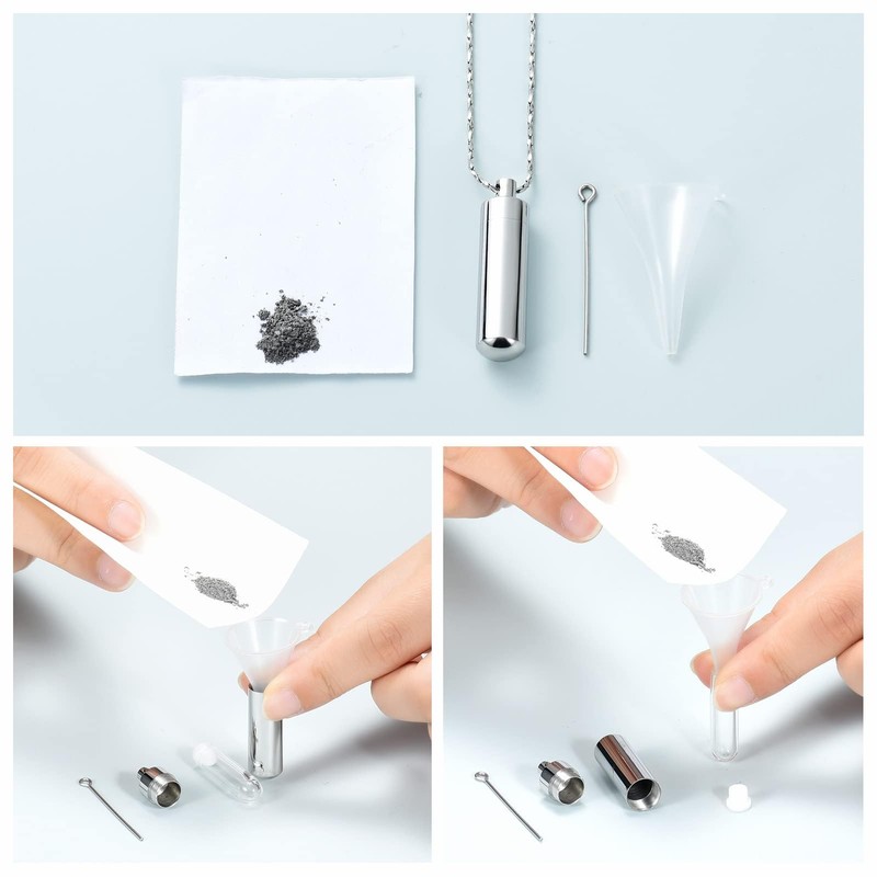 memorial jewelry Cremation Jewelry for Ashes Pendant Urn Necklace Cylinder