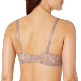 Warner's Women's Cushioned Underwire Lightly Lined T-Shirt Bra 1593, Mink Vintage Silk Floral, 34B