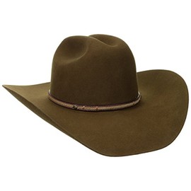Stetson Powder River 4X Buffalo Felt Cowboy Hat Brown