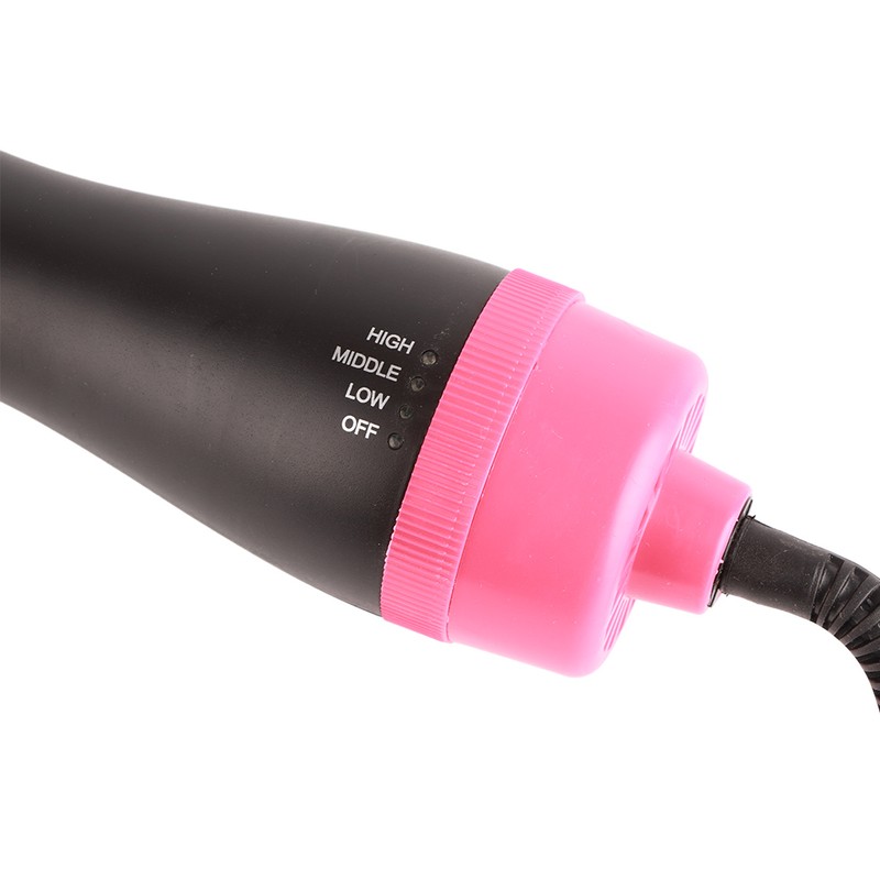 Electric Hair Comb Pink Black Ionic Technology Tourmaline Ceramic 1200w