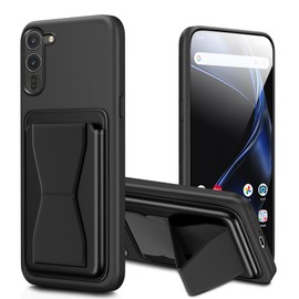 Compatible Arrows Alpha F-51F Case, Card Storage, Stand Included, Stand Function, Durable, Anti-Slip, Black