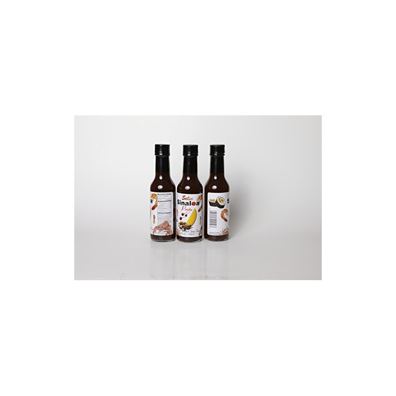 Salsa Sinaloa Prieta Hot Sauce, set of 3 (3 Bottles)