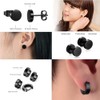 Voyzdx 8 Pares Aretes Pendientes Hombre Mujer,Aretes de Acero Inoxidable,