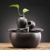 Ceramic Tabletop Fountain for Indoor and Home Decoration Table Desk
