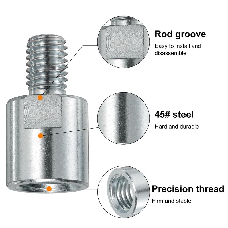 sourcing map M14 Female to M10 Male Adapter Polisher Adaptor