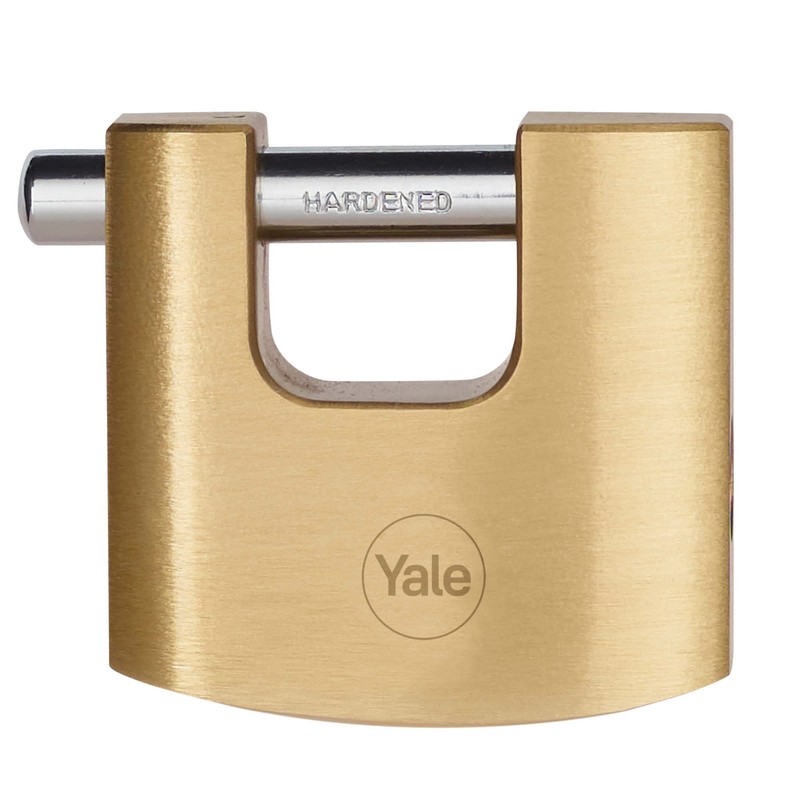 Yale - Y114B/60/114/1 High Security 60mm Brass Shutter Padlock -