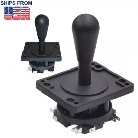 NEW 100% HAPP JOYSTICK COMPETITION 8 WAY BLACK NEW ARCADE MAME JAMMA JOYSTICK - black