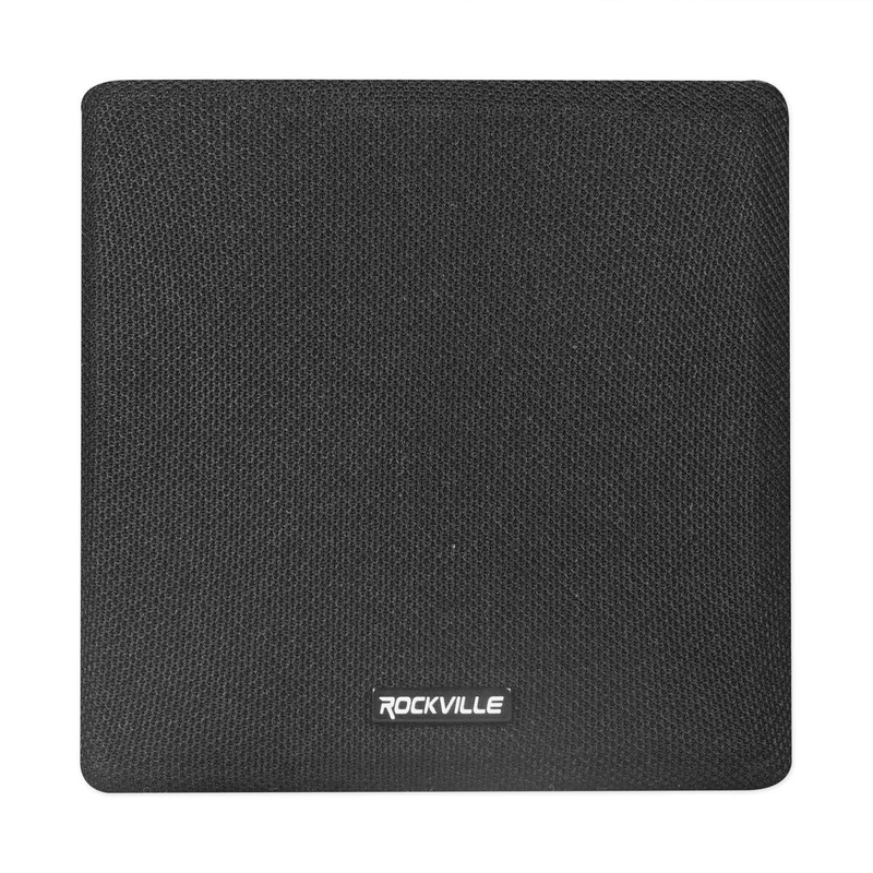 Rockville Cube Black Pair of 3.5" Black Home Theater Wall