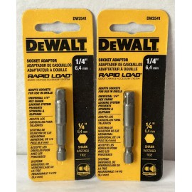 DEWALT New Dewalt 1/4" Rapid Load Socket Adapter 2-PACK DW2541  (SH4)