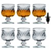 REUJIHXY 6PCS Cordial Glasses,1.7oz/50ml,Shot Glasses,shot glasses with stem/tequila shot glasses
