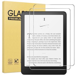 maomini [ 2 Pack] Tempered Glass Screen Protector for New Kindle Paperwhite and Colorsoft Signature Edition 7.0 inch 2024 Release (Clear, 7 Inch Paperwhite 2024)