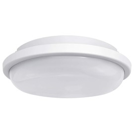 24w LED Bulkhead Round Ceiling Light Flush Mounted 6500k Cool White IP54 Water Resistant for Bathroom, Porch, Utility Room CW03