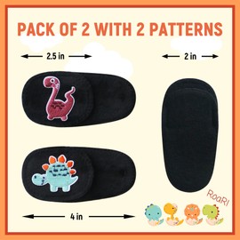 Astropic 2Pcs Eye Patches for Kids | Boys Dinosaur Eye Patch for Glasses | Medical Eye Patches for Children with Lazy Eye | Amblyopia Eye Patch for Toddlers (Left Eye)