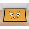 MoonWorks® Doormat with Emoji Emote Face Emotion Print Non-Slip &