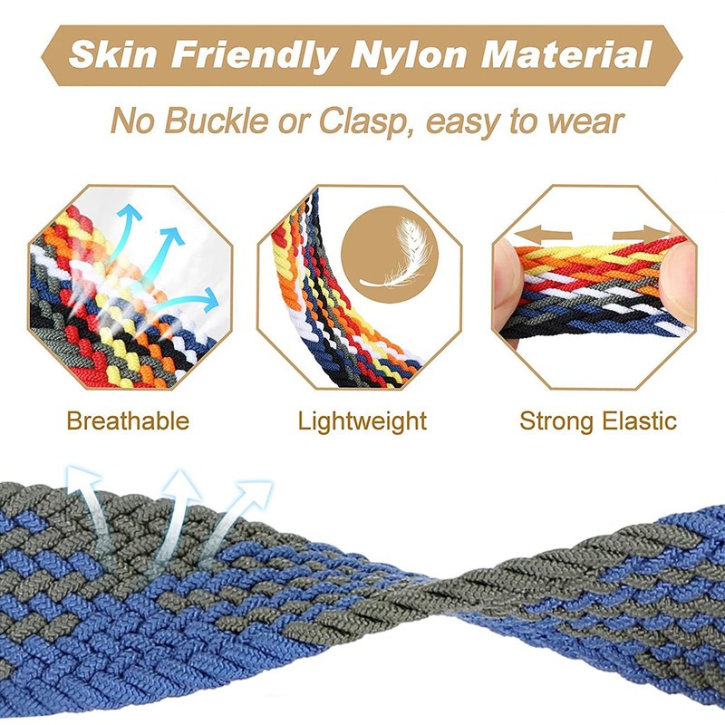 KUWAI Garmin Instinct 2 Solar/Surf/Tactical Bracelet Nylon Woven Loop Band