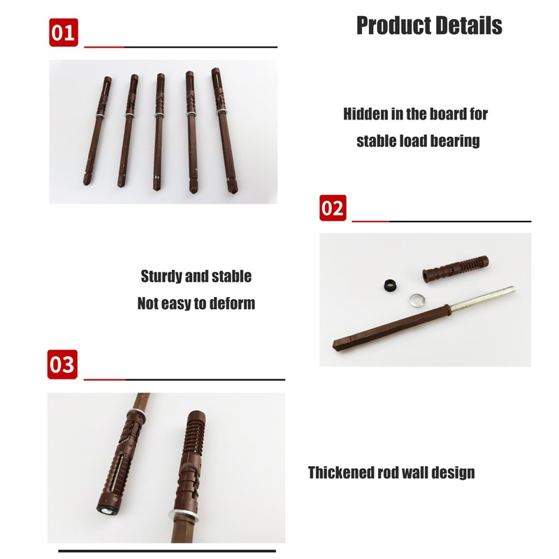 wugongshan Pack of 10 Floating Shelf Brackets, Invisible Shelf Brackets,