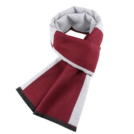 Ueither Men's Soft and Cosy Tartan Check Scarf Long Warm Lightweight Winter Scarf Scarves (180cm x 30cm, Color 10)