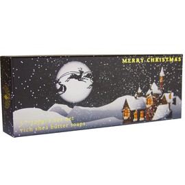 The English Soap Company, Gift Boxed Hand Soaps, Winter Village, 3 x 100 g