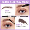 Waterproof Long-Lasting Liquid Eyebrow Pencil 2 in 1 Liquid Eyebrow