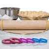 GreenOlive Rolling Pin Guide Ring Spacer Bands (8 Piece Set)