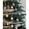 Pack of 30 Mini Christmas Baubles, 3 cm Plastic Christmas