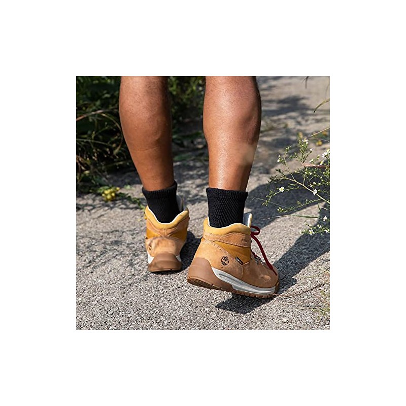 Extra Wide Comfort Fit Athletic Quarter Socks (Pack of 3)