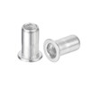 sourcing map 25Pcs Rivet Nuts Flat Head, M5 Aluminum Alloy