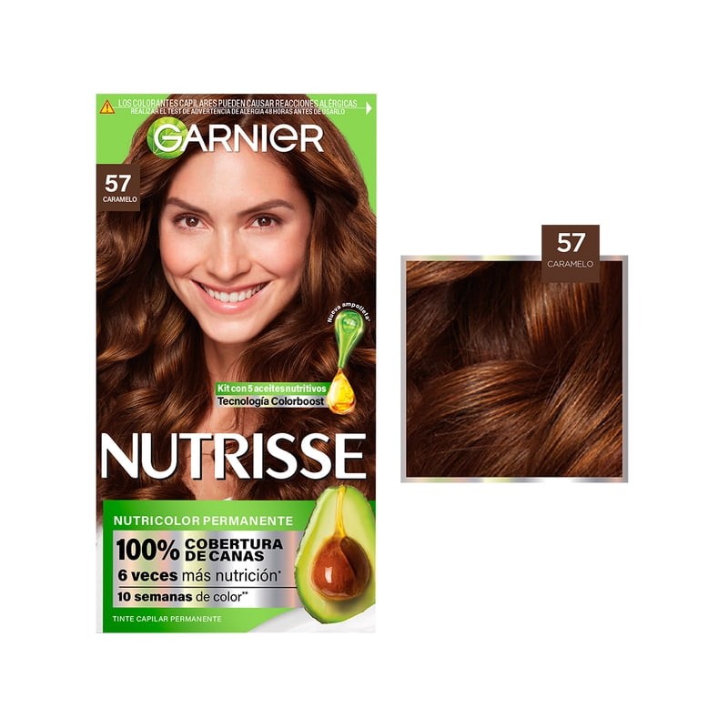 Tinte para cabello Garnier Nutrisse 57 caramelo