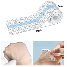 Waterproof Film Roll 10cm x 5m Transparent Scratch Protection Waterproof Tape for Bath Swimming Tattoo Care Dressing Material