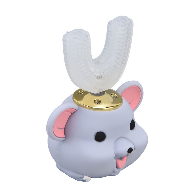 Mouth Electric Toothbrush U Shaped Toothbrush USB Charging Cartoon Silicone