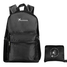 DEARBAG Hiking Backpack Men Women 15L Foldable Backpack Ultralight Waterproof Daypack for Folding, Small Hiking Backpack for Women Men for Hiking, Travel, Cycling and Climbing, black