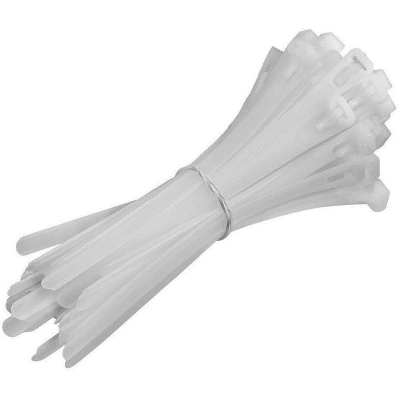 Cable Ties- 100mm x 2.5mm - White (Pack of 100)