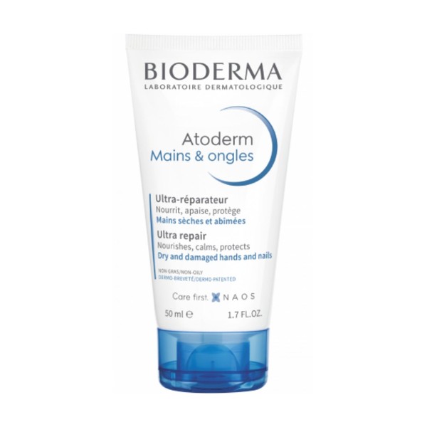 Bioderma Atoderm Mains & Ongles Ultra Nourishing Hand Cream, 50ml