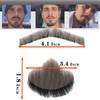 WZAHNNGX Fake Mustache Realistic Beard 100% Human Hair Full Hand