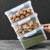 3pcs Drain Storage Basket Box Transparent Leakproof Food Storage Containers