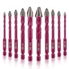 QUEFORET Crooked Head Eccentric Drill Bits 10pcs - 5/5/6/6/6/6/8/8/10/12mm Carbide