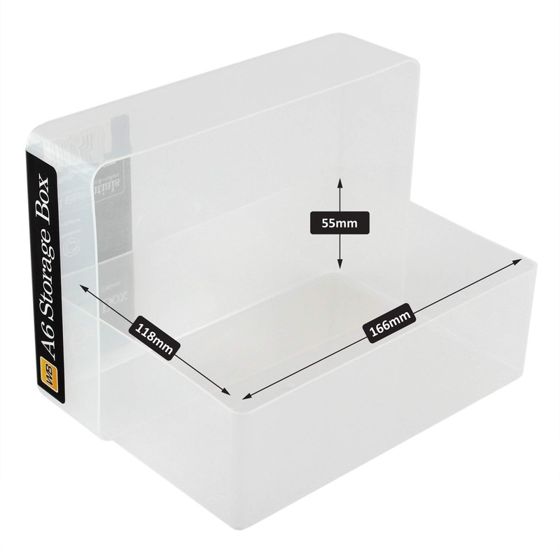 WestonBoxes A6 Plastic Craft Storage Boxes for Art Supplies, Paper