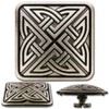 Celtic Knotwork No. 4 Screwback Concho, Decorative Svrew Back Rivet