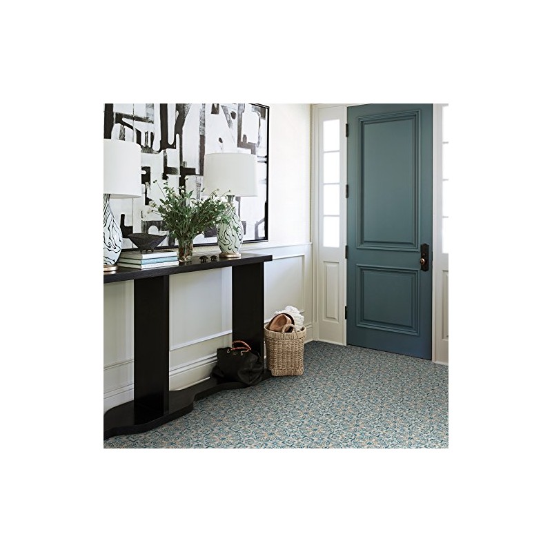 FloorPops FP2477 Fontaine Peel & Stick Floor Tiles, Blue
