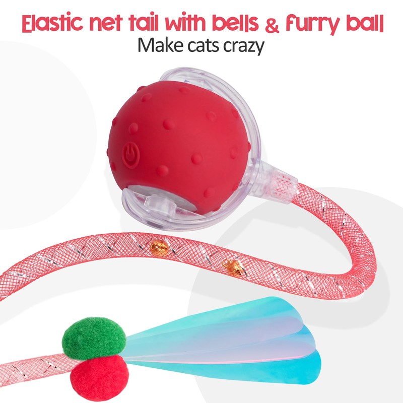 PLITTPETTS Interactive Cat Toys Ball for Indoor Cats, 2025 New