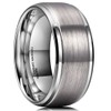 King Will Basic 10mm Tungsten Carbide Wedding Ring Matte Finished