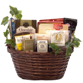 Gift Basket Village: The Grand Gourmet - Deluxe Assortment of Roca, Cheeses, Sweets, Snacks & More