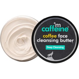mCaffeine Coffee Face Cleansing Butter - Shea Butter and Coconut Oil Infused - Non-Greasy Oil Cleanser - Suitable for All Skin Types - 100 g