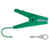 Göbel Electric Fence Accessories Lead Crocodile Clips and M8 Eye Green