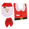3Pcs Santa Toilet Seat Cover Rug Water And Tank Cover