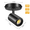 VANoopee 3-Color Zoomable LED Ceiling Spotlight Flush Mount Adjustable Spotlight